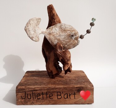 Skulptur mit dem Titel "L'amoureux" von Juliette B'Art, Original-Kunstwerk, Zement