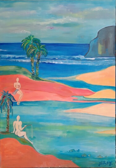 Pintura intitulada "Seuls au monde" por Juliette B'Art, Obras de arte originais, Acrílico