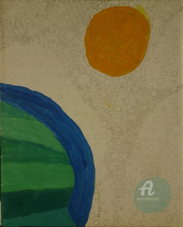 Dessin intitulée "Planête, soleil, ga…" par Juliette Jouanny, Œuvre d'art originale