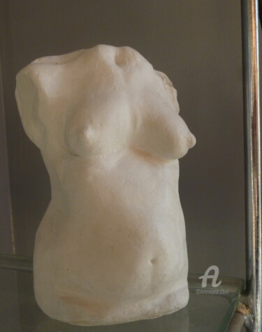 Sculptuur getiteld "Buste féminin" door Juliette Jouanny, Origineel Kunstwerk