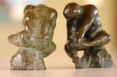 Sculpture titled "Figurines en bronze" by Juliette Jouanny, Original Artwork, Bronze