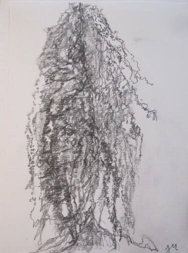 Drawing titled "saule" by Juliette Wegrzyk, Original Artwork, Pencil