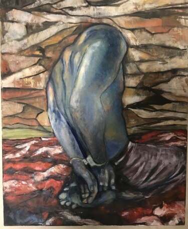 Peinture intitulée "Exile" par Juliette Rousseau, Œuvre d'art originale, Huile