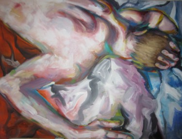 Peinture intitulée "After care" par Juliette Rousseau, Œuvre d'art originale, Huile