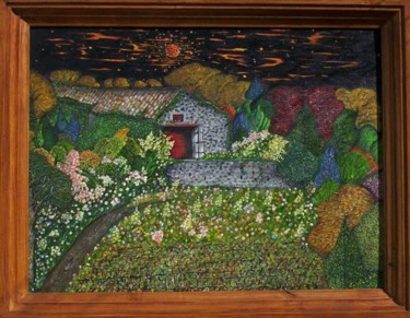 Peinture intitulée "LA GRANGE" par J.Villar, Œuvre d'art originale