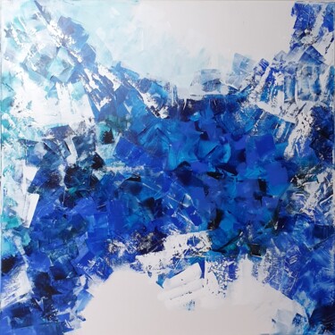 Painting titled "Fragments - Vital" by Julie Verhague, Original Artwork, Acrylic Mounted on Wood Stretcher frame