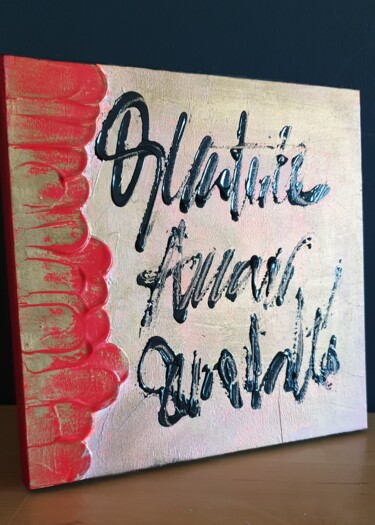 Malerei mit dem Titel "Gratitude" von Julie Verhague, Original-Kunstwerk, Acryl Auf Holzplatte montiert