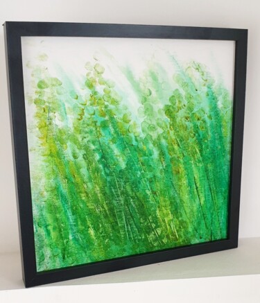 Peinture intitulée "Les doigts verts" par Julie Verhague, Œuvre d'art originale, Acrylique Monté sur Châssis en bois