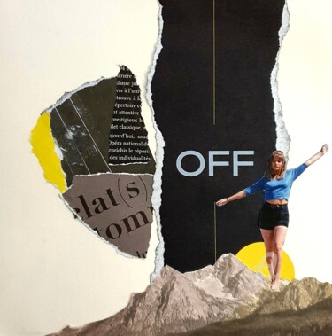 Collages intitulée "OFF" par Julie Verhague, Œuvre d'art originale, Collages