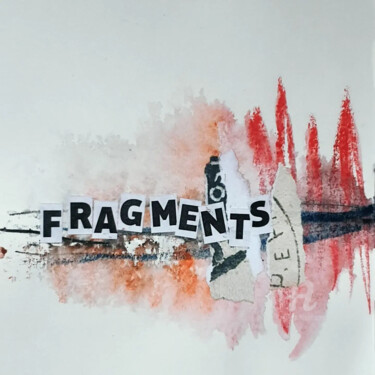 Collagen mit dem Titel "Fragments" von Julie Verhague, Original-Kunstwerk, Collagen