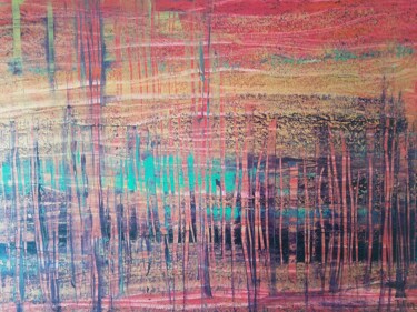 Painting titled ""Intens" XXL 90×120…" by Julija Keil, Original Artwork, Acrylic