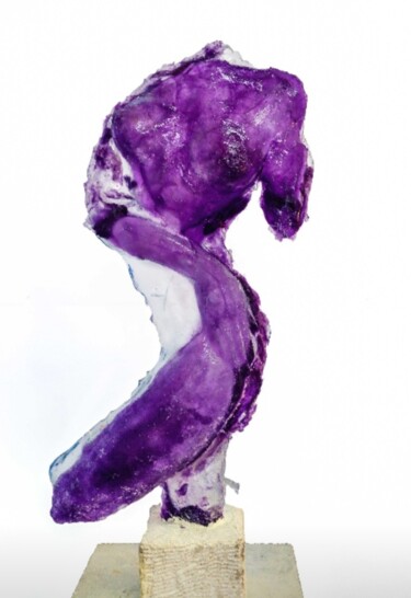 Rzeźba zatytułowany „Violet act” autorstwa Julijana Voloder, Oryginalna praca, Szkło