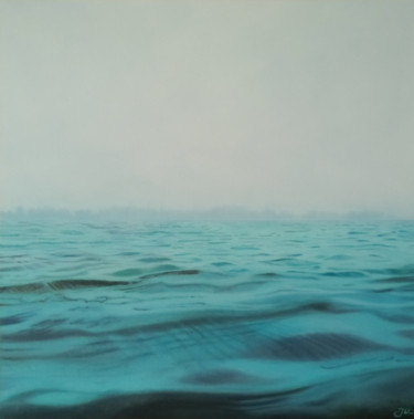 Painting titled "Adrift" by Julija Usoniene, Original Artwork, Oil
