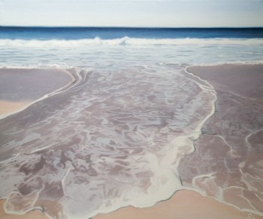 Malerei mit dem Titel "Ocean Wings" von Julija Usoniene, Original-Kunstwerk, Öl Auf Keilrahmen aus Holz montiert