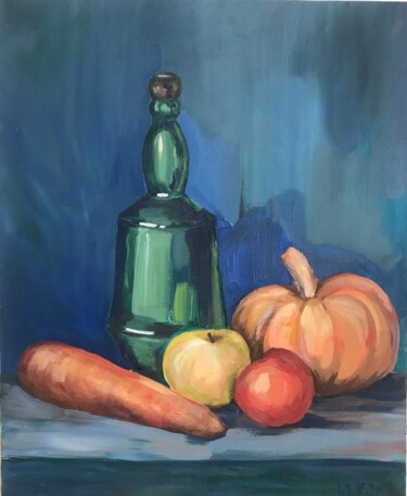 Painting titled "Harvest time" by Iuliia Klimenkova, Original Artwork, Oil
