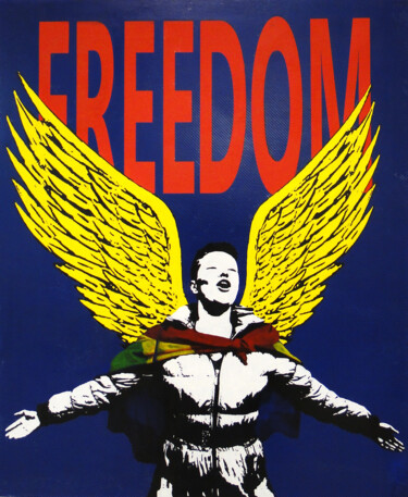 Painting titled "FREEDOM" by Julio De Gracia, Original Artwork, Acrylic