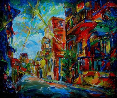 Картина под названием "квартал  trimestre" - Юлиус Подлас, Подлинное произведение искусства