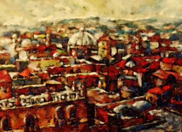 Картина под названием "jerusalem" - Юлиус Подлас, Подлинное произведение искусства