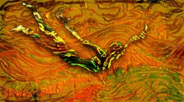 Картина под названием "парящий" - Юлиус Подлас, Подлинное произведение искусства