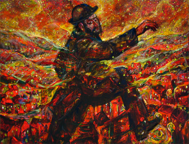 Peinture intitulée "vechnyizid80x60acri…" par Iulius Podlas, Œuvre d'art originale, Acrylique