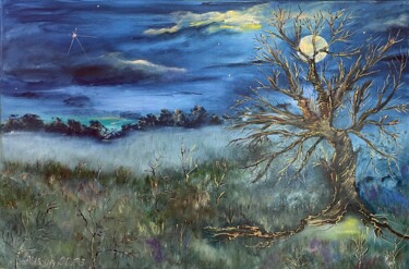 Картина под названием "Самайн" - Анна Шкуратова, Подлинное произведение искусства, Масло