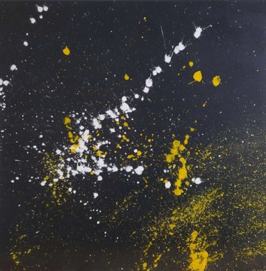 Картина под названием "Etat cosmique" - Julyexia, Подлинное произведение искусства, Акрил Установлен на Деревянная рама для…