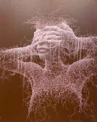 绘画 标题为“缠绕-迷失” 由俊明 李, 原创艺术品, 丙烯