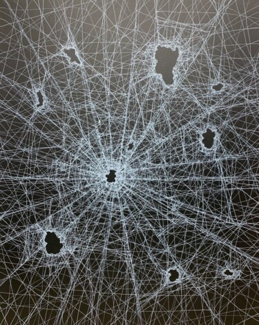 绘画 标题为“织网一” 由俊明 李, 原创艺术品, 颜料