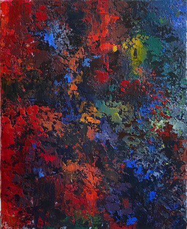 Картина под названием "Emotions" - Liia Kot, Подлинное произведение искусства, Акрил Установлен на Деревянная рама для носил…