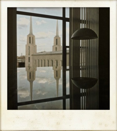 Photographie intitulée "Church, Sky, Light…" par Jun-Jun Sta. Ana, Œuvre d'art originale