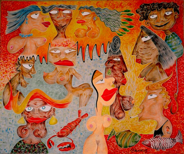 Digital Arts titled "Beijupirá" by Junyor Palhares, Original Artwork, Digital Painting