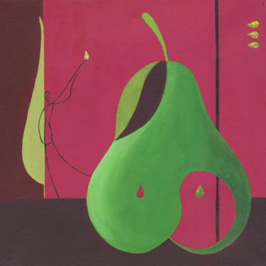 Schilderij getiteld "pear" door Jure Kralj, Origineel Kunstwerk, Acryl