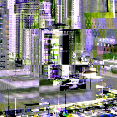 Digitale Kunst mit dem Titel "in the City" von Jürg Strässle, Original-Kunstwerk, Manipulierte Fotografie