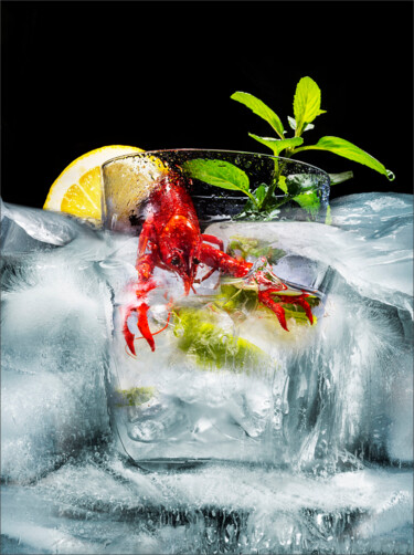 "Vodka-frozen river" başlıklı Fotoğraf Jürgen Haffa (creator) tarafından, Orijinal sanat, Dijital Fotoğrafçılık Alüminyum üz…