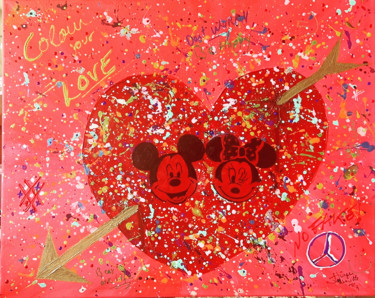 Malarstwo zatytułowany „Couleur your love” autorstwa Jurgen Jabouille, Oryginalna praca, Akryl