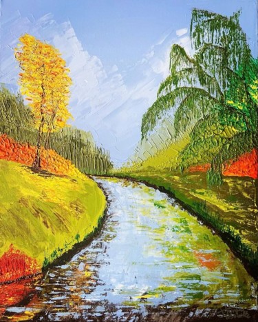 Peinture intitulée "L’orangerie" par Jurgen Jabouille, Œuvre d'art originale, Acrylique