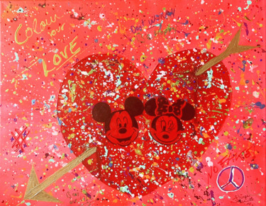 Peinture intitulée "Colour your love" par Jurgen Jabouille, Œuvre d'art originale, Acrylique