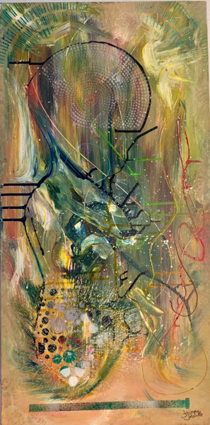 Schilderij getiteld "Naissance & Percept…" door Jurgen Jabouille, Origineel Kunstwerk, Acryl