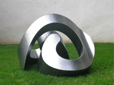 Sculpture titled "o-yingyang L" by Jurgen Liedel, Original Artwork, Mixed Media