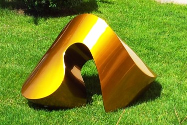 Sculpture intitulée "i-yingyang L" par Jurgen Liedel, Œuvre d'art originale, Techniques mixtes