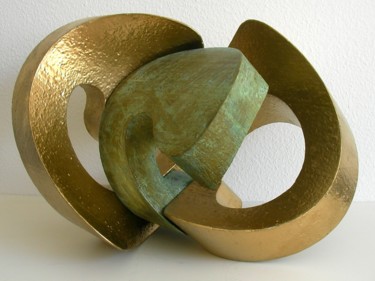Sculpture titled "duo-br-pa M" by Jurgen Liedel, Original Artwork, Plastic