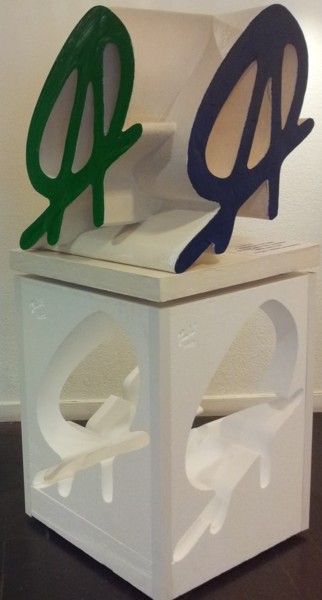 Escultura intitulada "ABAC logo" por Jurgen Liedel, Obras de arte originais, Plástico