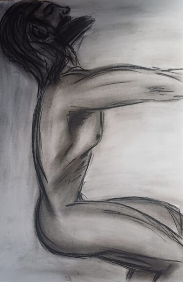 Tekening getiteld "choice" door Juri Vassiljev, Origineel Kunstwerk, Houtskool