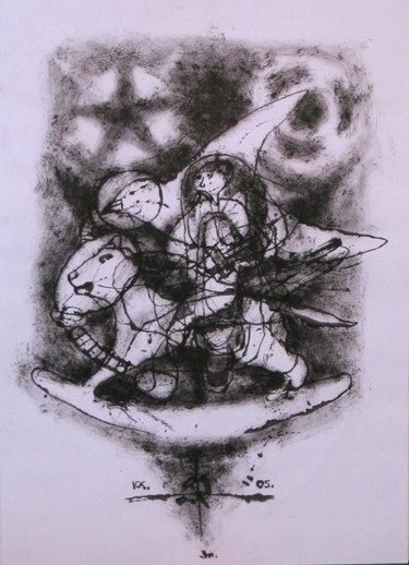 Рисунок под названием "Old fairy tale" - Kalashnikov Jury, Подлинное произведение искусства, Другой