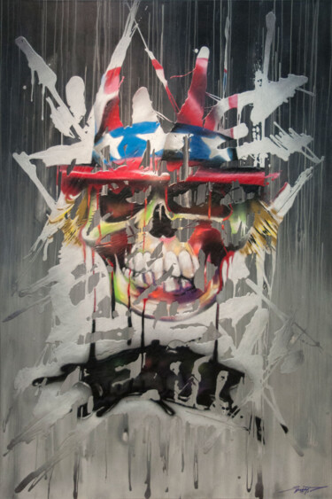 Картина под названием "American way of dea…" - Just, Подлинное произведение искусства, Рисунок распылителем краски Установле…