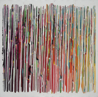 Картина под названием "Acid rain 2" - Just, Подлинное произведение искусства, Рисунок распылителем краски Установлен на Дере…