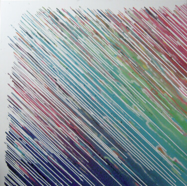 "Acid rain 5" başlıklı Tablo Just tarafından, Orijinal sanat, Sprey boya Ahşap Sedye çerçevesi üzerine monte edilmiş