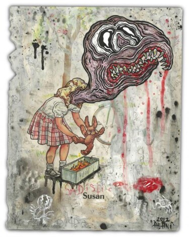 Painting titled "SADISTIC SUSAN" by Justin Aerni, Original Artwork