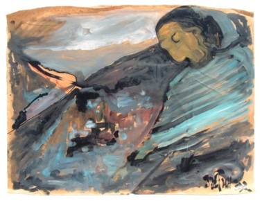 Painting titled "Foca nocturno" by Justin Aleksandar Ristic, Original Artwork