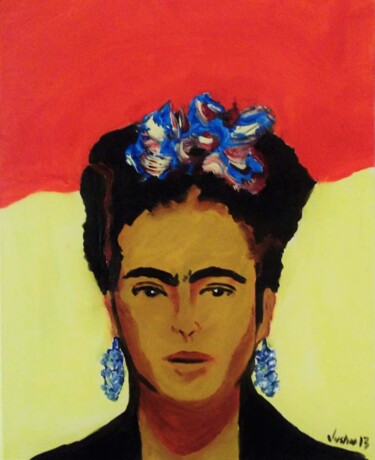 Peinture intitulée "Frida" par Justin Myers, Œuvre d'art originale, Huile